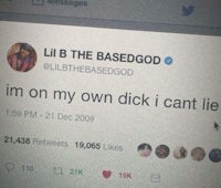 lil b'bass god i'm on my own dick i can't lie