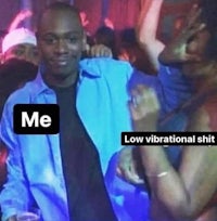 me low vibrational shit | made w/ imgflip meme maker