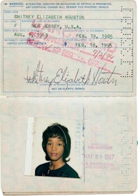 a picture of a passport with a woman's name on it